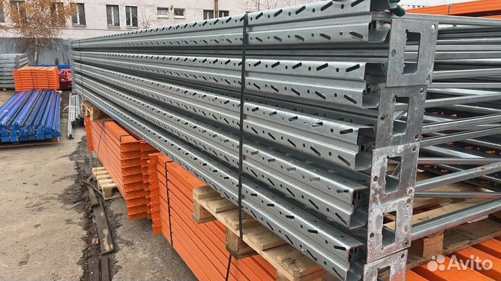 Фронтальные стеллажи паллетные Полиметалл бу № 7533