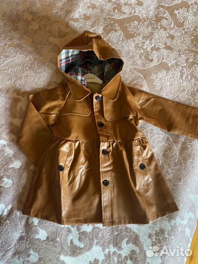 Весенний Плащ для девочки 100 куртка демисезон