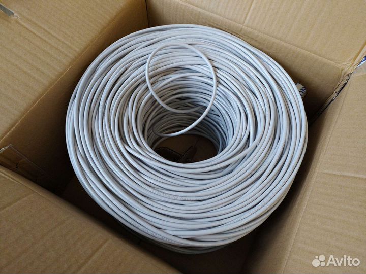 Кабель витая пара UTP5e, медь 4 пары, 8 жил