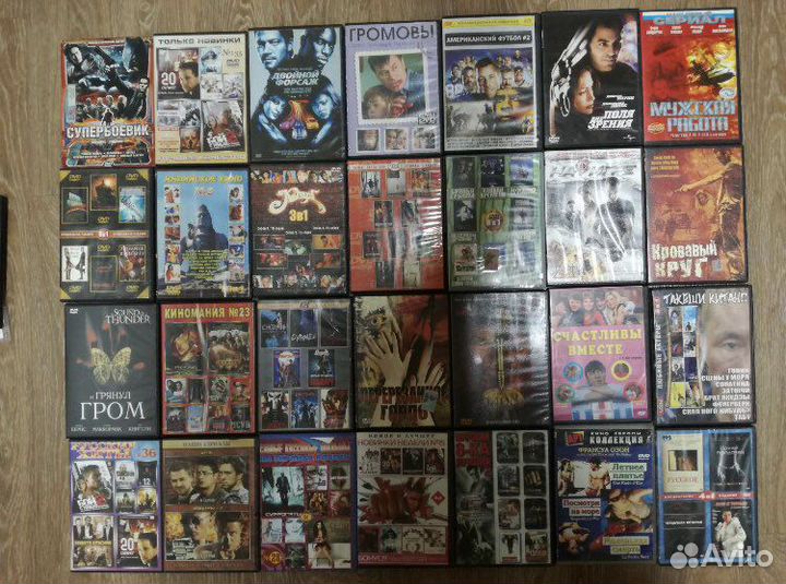 DVD с фильмами и мультфильмами