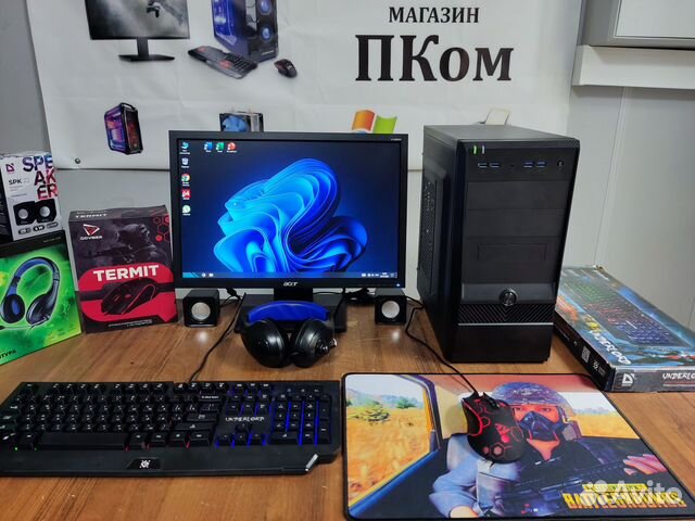 Пк для Учебы и Работы, 2 ядра, 4 Гб DDR3, SSD+HDD купить в ...
