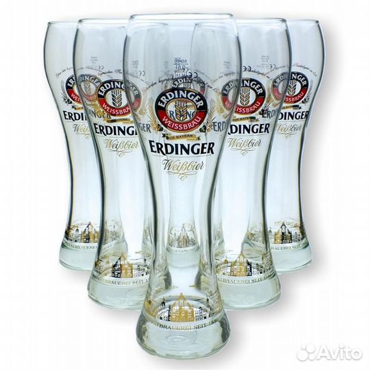 Бокалы пивные Erdinger Эрдингер 0,5 новые