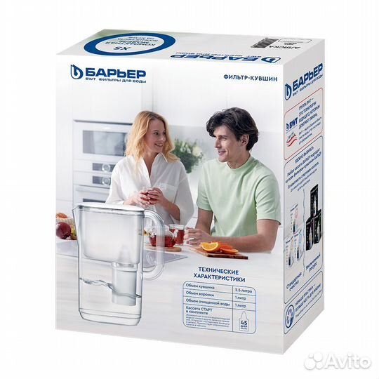 Фильтр кувшин для воды барьер