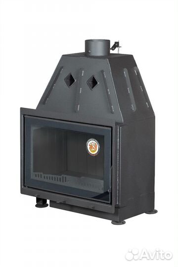 Камин Экокамин Альфа 700-150 B черный шамот