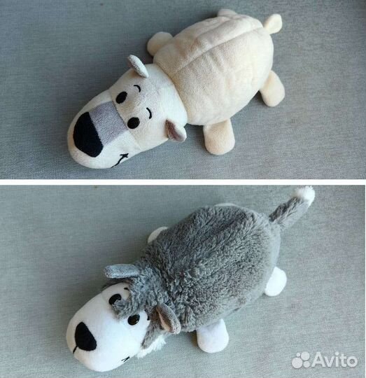 Игрушка 2 в 1 перевертыш собака волк