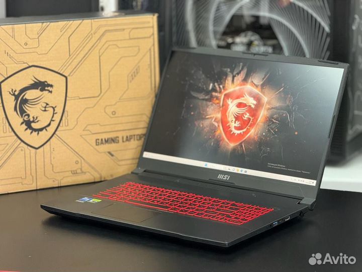 Игровой ноутбук новый msi i7-11260h rtx 2050 4gb