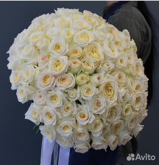 101 роза Эквадор 70 см