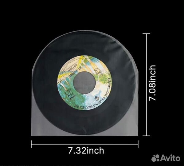 50 шт внутренних пакетов наружных для пластинок