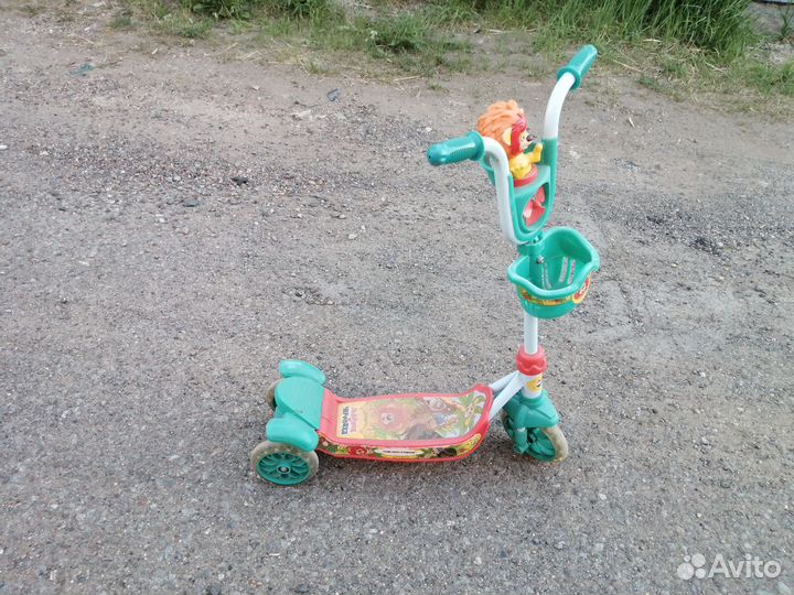 Самокат детский трехколесный бу