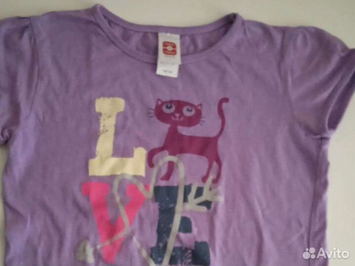 Футболка, шорты для девочки р. 140-46