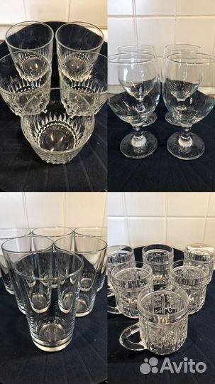 Бокалы, стаканы, фужеры, кружки