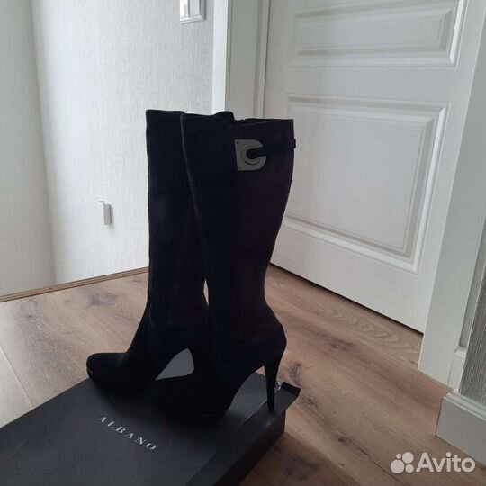 Сапоги женские Италия замшевые 39 размер