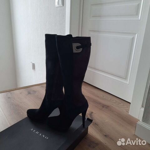 Сапоги женские Италия замшевые 39 размер