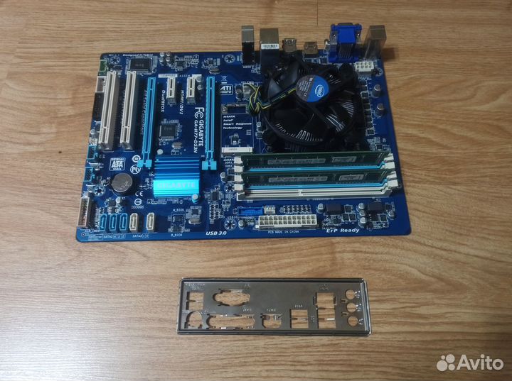 Материнская плата + процессор + озу + кулер