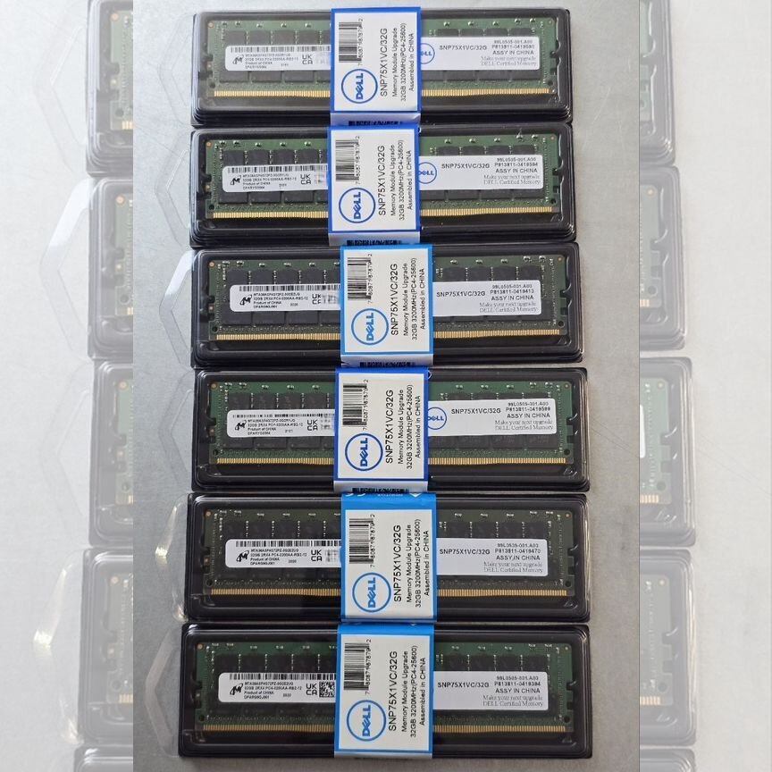 [SNP75X1VC/32] Серверная Память Dell / Micron 32gb 3200 Ecc Rdimm Snp75x1vc/32