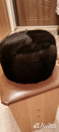 Норковая шапка мужская ушанка