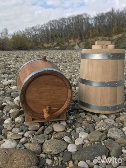 Бочка дубовая на 5 литров, кавказский дуб