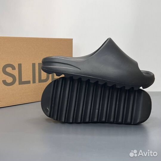 Тапочки Adidas Yeezy slide earth Black