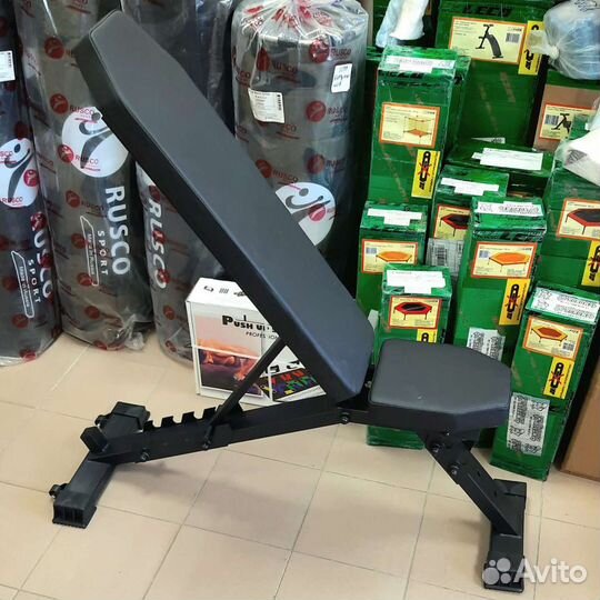 Скамья жима штанги гантелей до 500 кг регулируемая