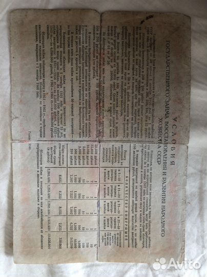 Облигации СССР 1946