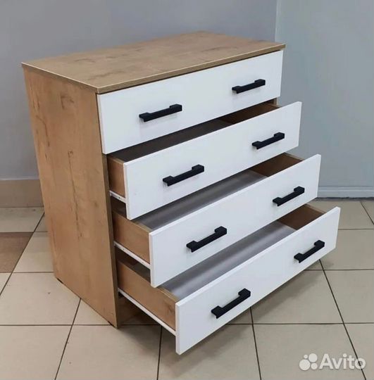 Комод Дуб вотан/Белый