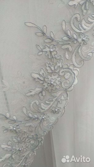 Итальянский тюль сетка,вышивка котон
