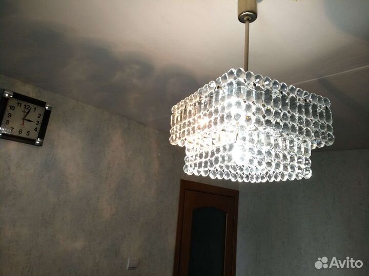 Люстра потолочная хрустальная СССР