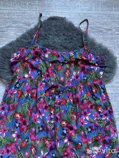 Легкие летние сарафончики 46-48, красный-42р