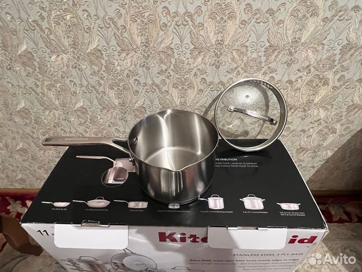 Kitchenaid набор кастрюль и сковородок