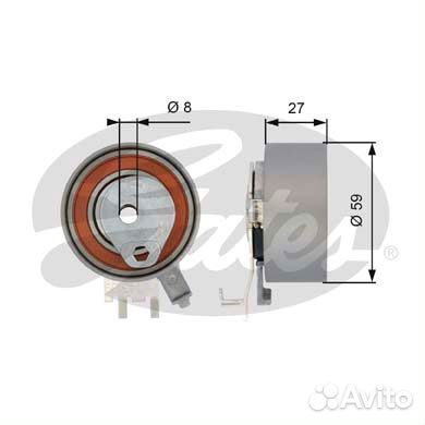 Натяжной ролик привода грм powergrip T43139