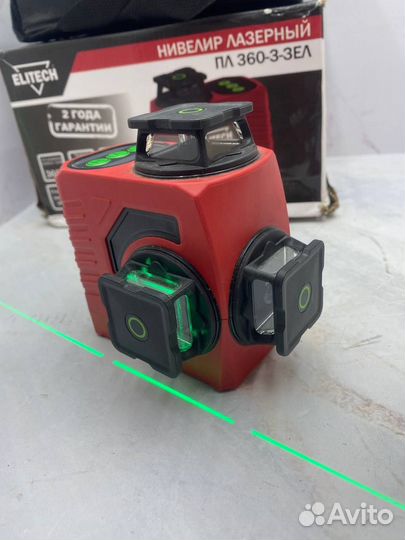 Лазерный Нивелир elitech пл 360-3
