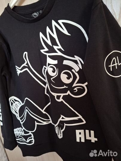 Свитшот (кофта) А4(влад бумага) для мальчика 128