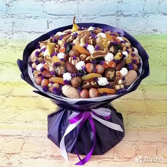 Съедобные букеты, букеты из орех и сухофруктов