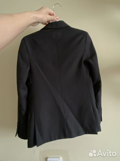 Пиджак школьный черный 128