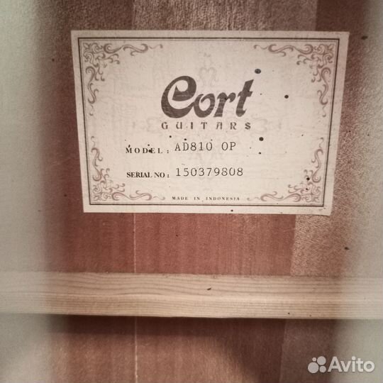 Акустическая гитара cort ad 810