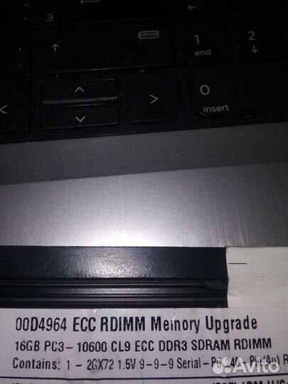 IBM 16gb ddr3 есс Rdimm