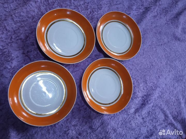 Чайные блюдца Дулево СССР