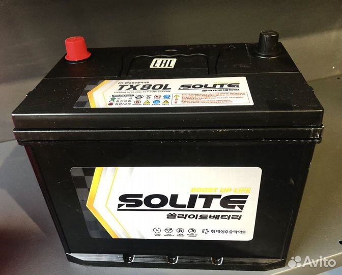 Аккумулятор Solite Taxi 80 Ah Азия (Обр.пол)