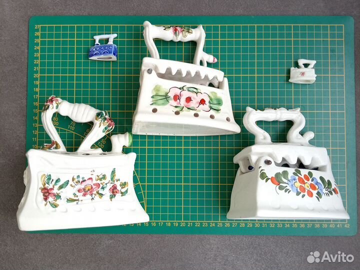 Фарфоровый утюг шкатулка