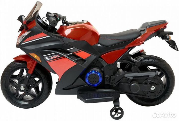 Детский электромотоцикл Kawasaki Ninja Red