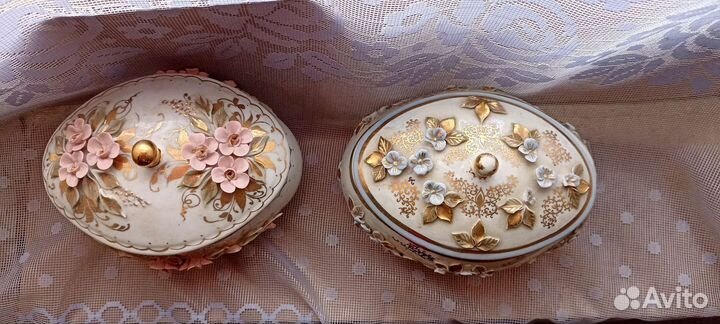 Винтажные шкатулки лепнина позолота