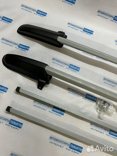 Рейлинги Шевроле-Нива Comfort+багажник/серебро