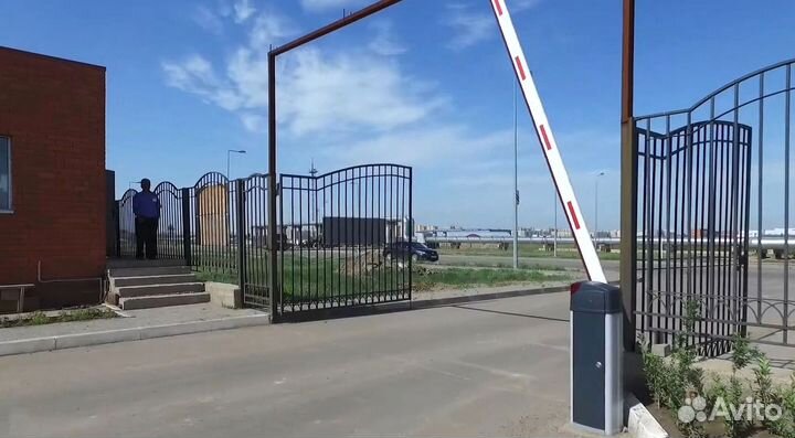 Установка шлагбаума