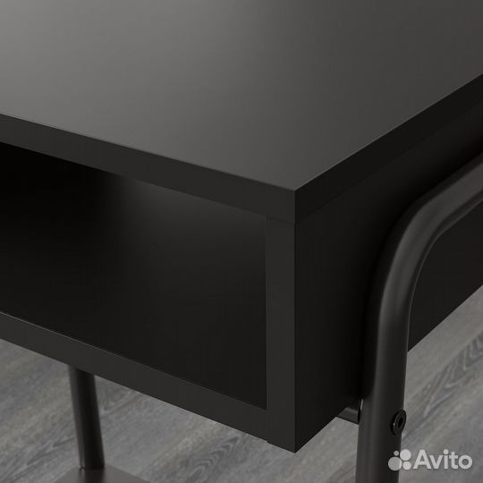 IKEA (Икеа) Setskog Тумба прикроватная, черная