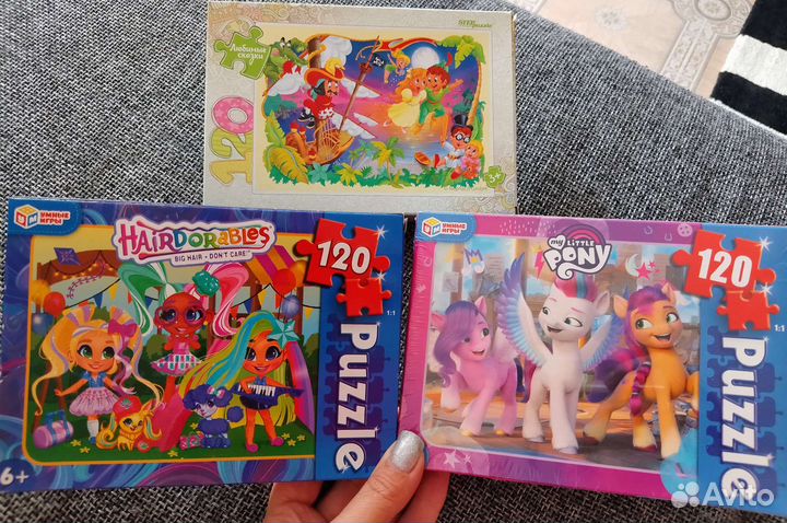 Пазлы для детей 120 деталей