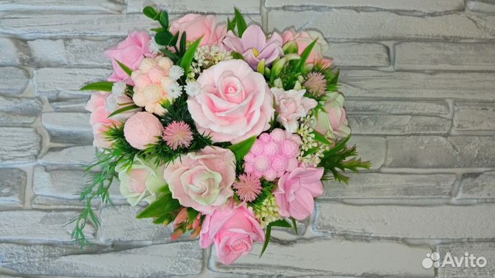 Букет из мыла ручной работы