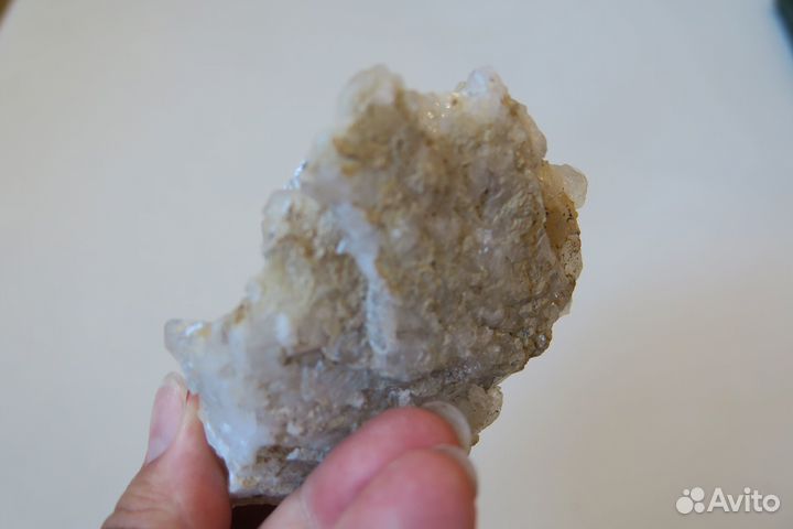 Минерал Друза кварца с аметистовым нацветом