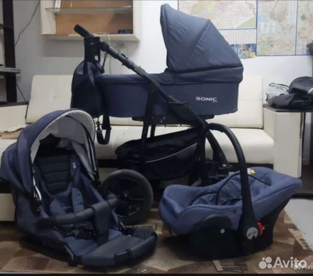 Коляска sonic verdi 3 в 1