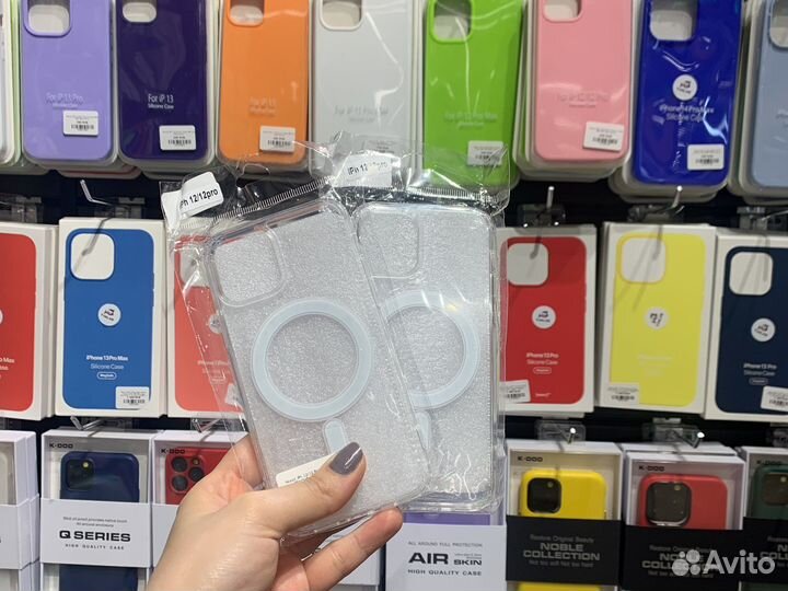 Чехол на iPhone 12 pro MagSafe прозрачный