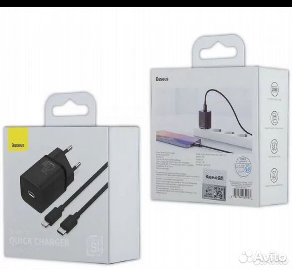 Зарядка на iPhone baseus